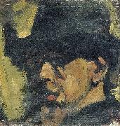 Theo van Doesburg Self-portrait with hat. oil